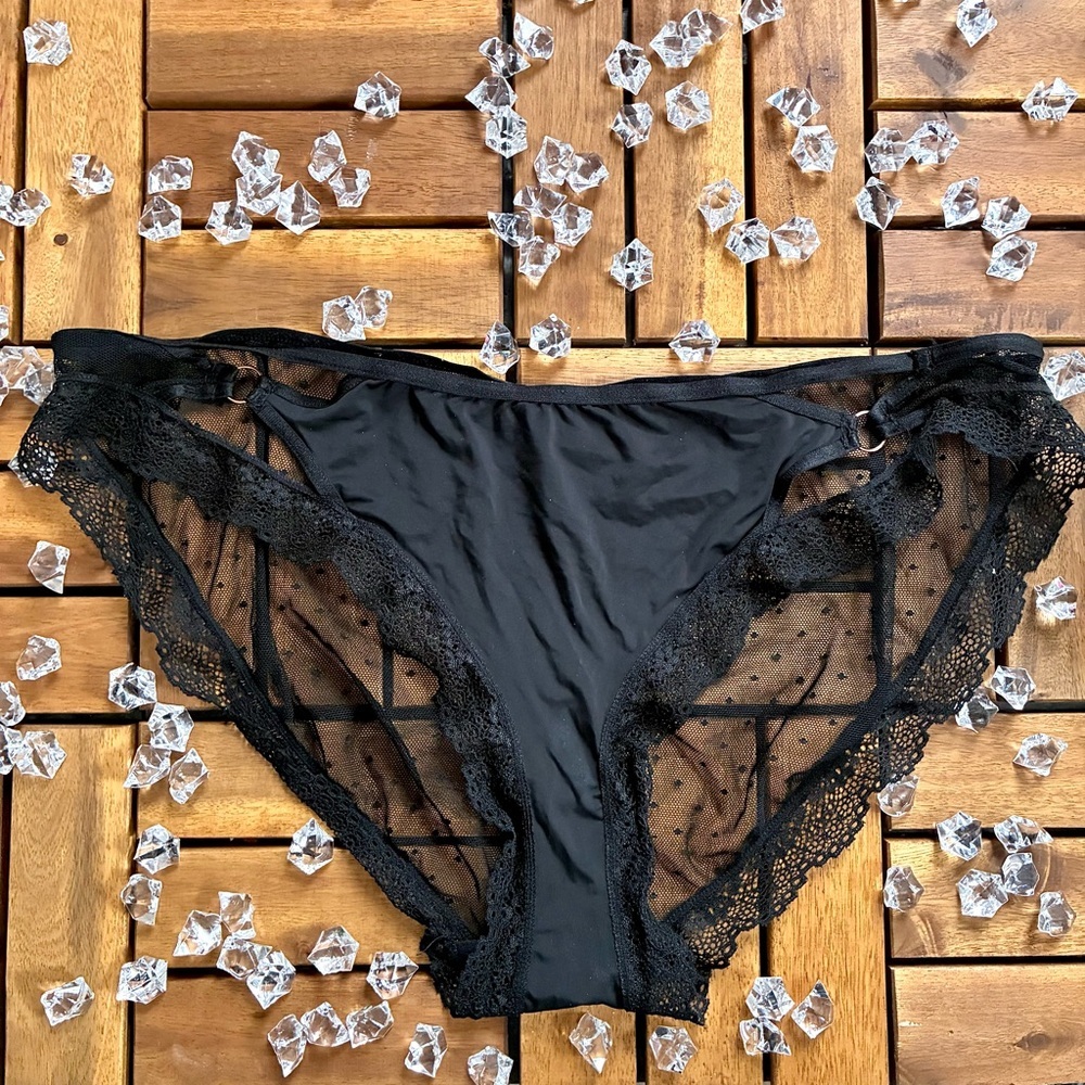 Black Lace Trim Panty